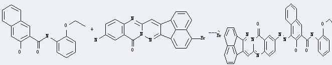 Naphthol AS-PH can react with 11-amino-3-bromo-13H-acenaphtho[1,2-e]pyridazino[3,2-b]quinazoline-13-one to produce C40H25BrN6O4